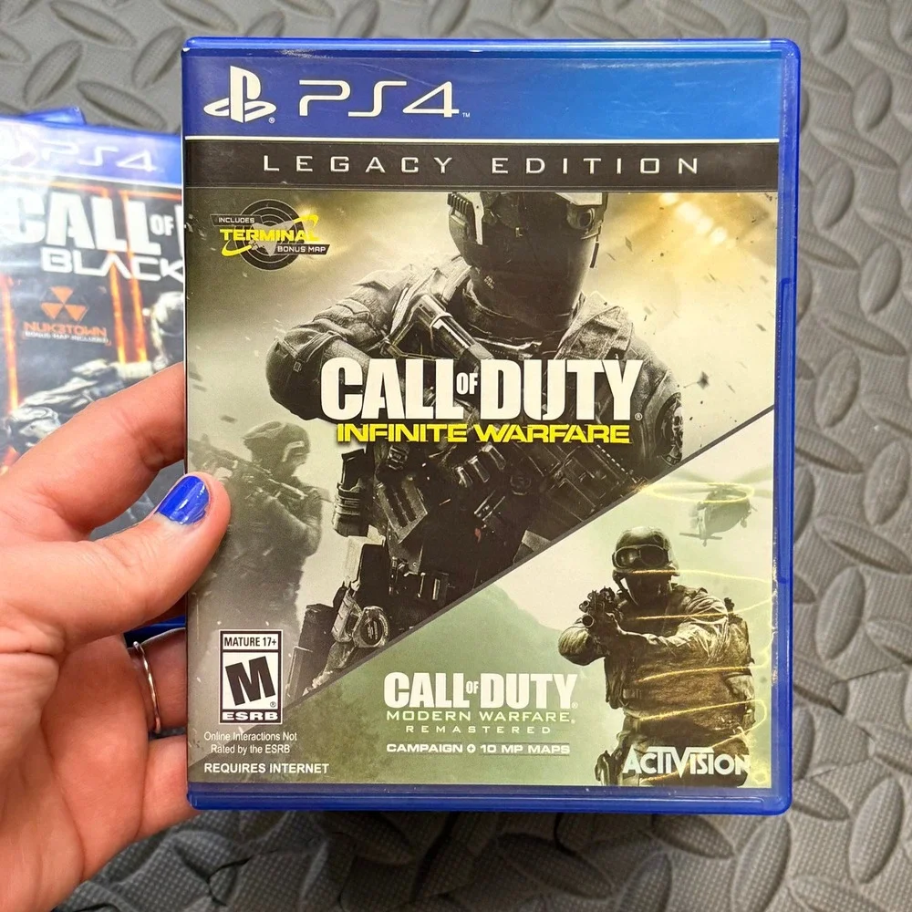 Sony PlayStation 4 Video Game Lot For Honor Call of Duty Black Ops 3 Battlefield